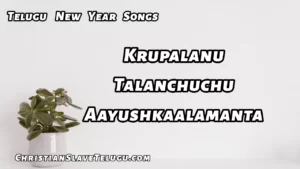 Krupalanu Talanchuchu Aayushkaalamanta, krupalanu thalanchuchu Song,