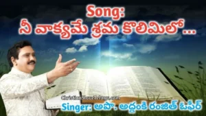 Nee Vaakyame Shrama Kolimilo, Nee Vaakyame Shrama Kolimilo Song,