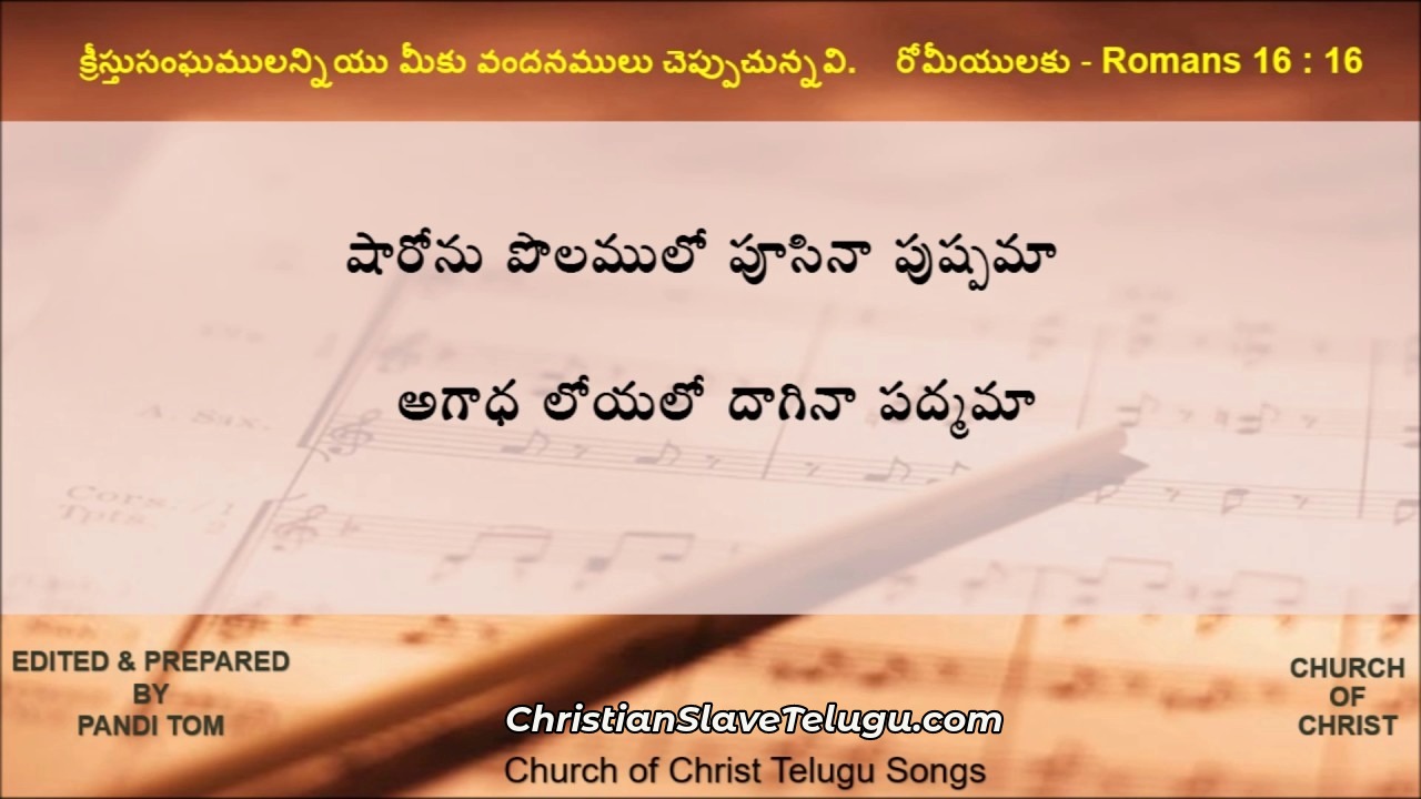 Sharonu Polamulo Pusina, Sharonu Polamulo Pusina Song,